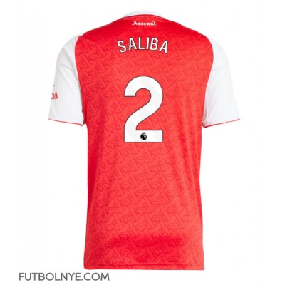 Camiseta Arsenal William Saliba #2 Primera Equipación 2025-26 manga corta Camiseta Arsenal William Saliba #2 Primera Equipación 2025-26 manga corta